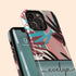 Tropical Flowers Custom Name iPhone Case